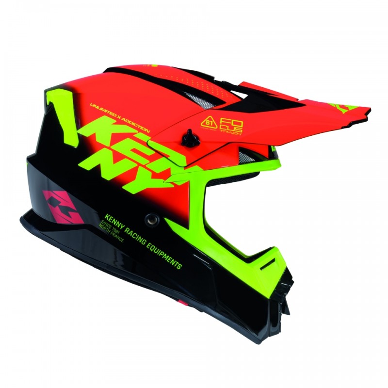 KENNY RACING KASK CROSS/ENDURO TRACK GRAPHIC FOCUS RED KOLOR CZERWONY/CZARNY/ŻÓŁTY ROZMIAR XXL