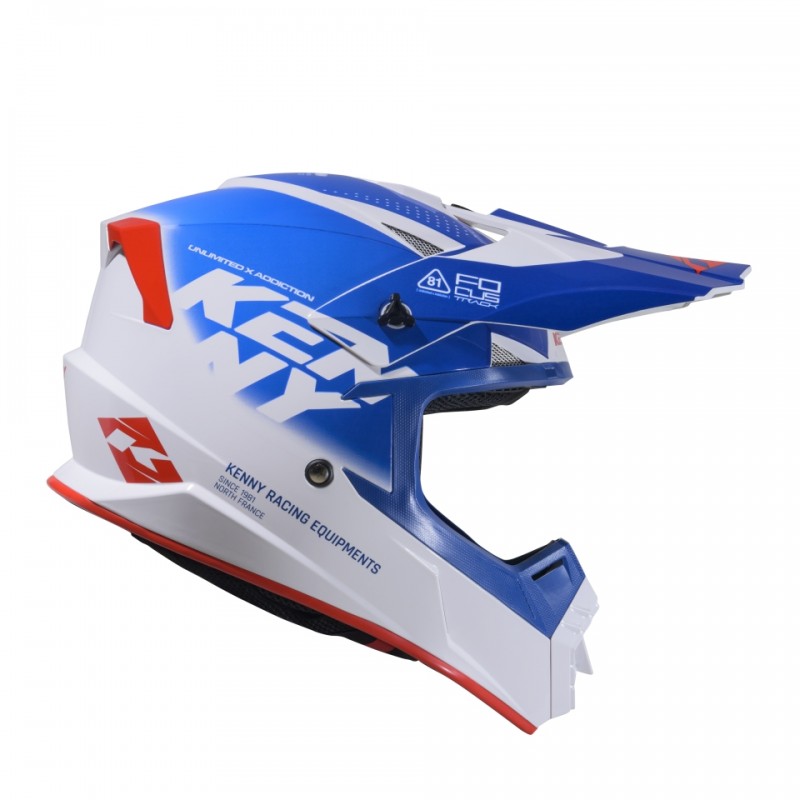 KENNY RACING KASK CROSS/ENDURO TRACK KID/JUNIOR/DZIECIĘCY GRAPHIC FOCUS PATRIOT KOLOR NIEBIESKI/BIAŁY/CZERWONY ROZMIAR L ( 51 - 