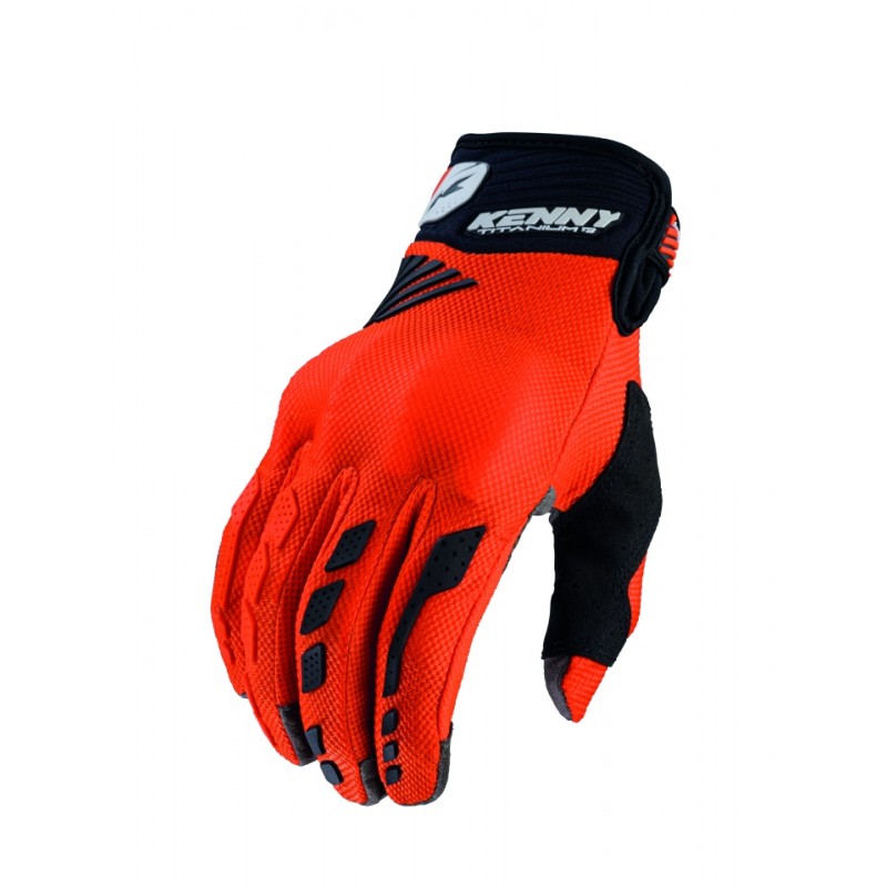 KENNY RACING RĘKAWICE D3O TITANIUM ORANGE KOLOR POMARAŃCZOWY ROZMIAR M (9)