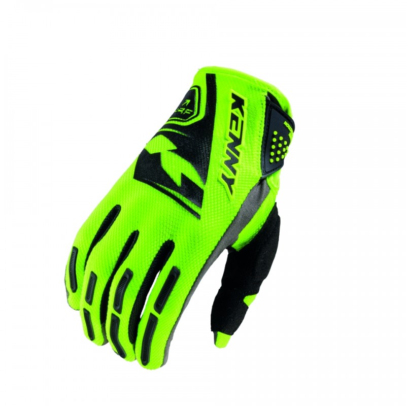 KENNY RACING RĘKAWICE CROSS/ENDURO PERFORMANCE KID/JUNIOR/DZIECIĘCE NEON YELLOW KOLOR ŻÓŁTY ROZMIAR XL (5) (8 LAT)