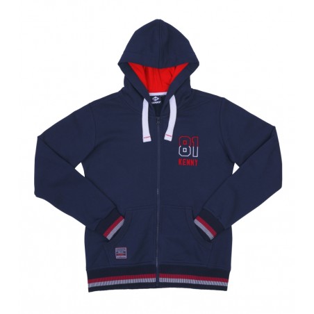 KENNY RACING BLUZA Z KAPTUREM DAMSKA SUZUKA KOLOR NIEBIESKI/CZERWONY ROZMIAR S
