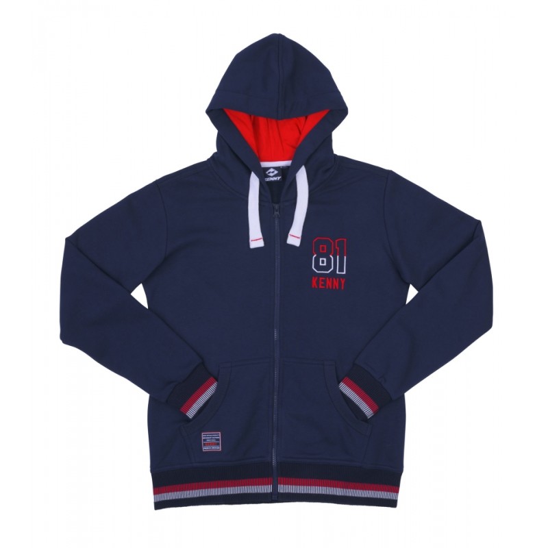 KENNY RACING BLUZA Z KAPTUREM DAMSKA SUZUKA KOLOR NIEBIESKI/CZERWONY ROZMIAR L