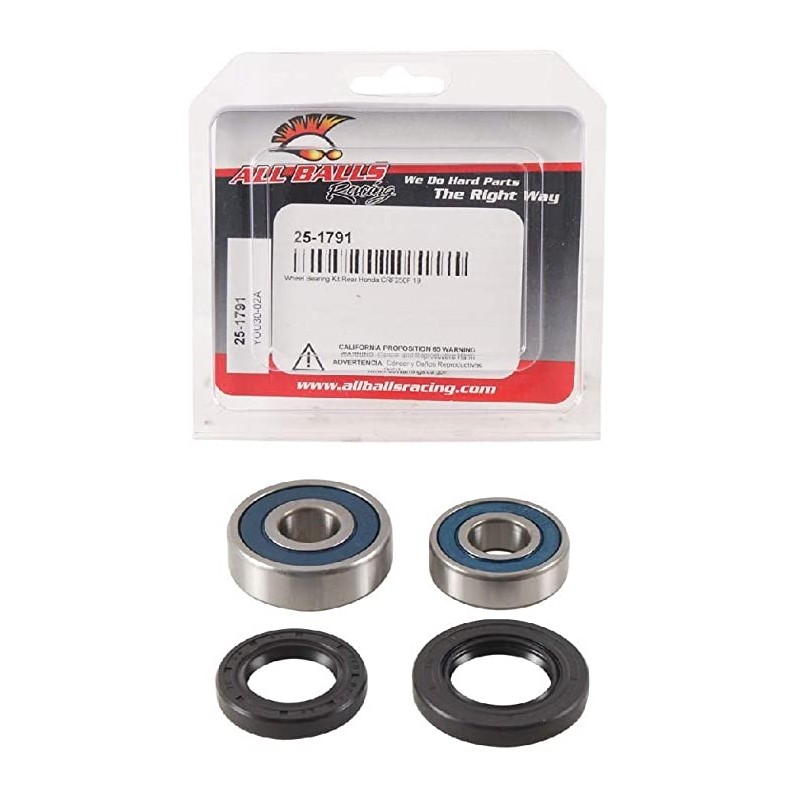 ALL BALLS ŁOŻYSKA KOŁA TYLNEGO Z USZCZELNIACZAMI HONDA CRF250F 19