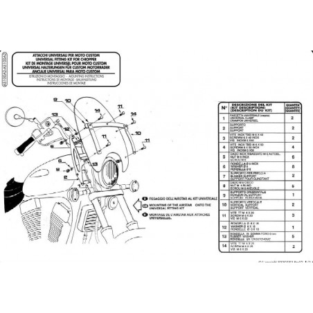 KAPPA MOCOWANIE SZYBY DO ZESTAWÓW KA100B/N