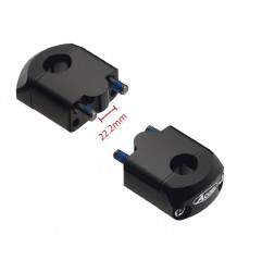 ACCEL MOCOWANIE KIEROWNICY (DÓŁ-22,2/GÓRA-28,6MM) WYS. 35MM KOLOR CZARNY