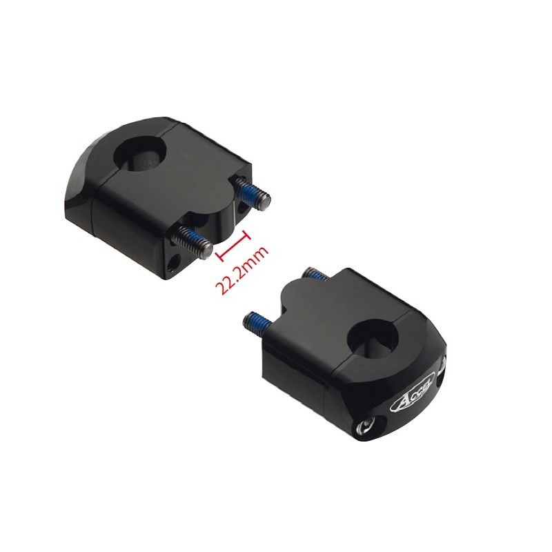 ACCEL MOCOWANIE KIEROWNICY (DÓŁ-22,2/GÓRA-28,6MM) WYS. 35MM KOLOR CZARNY