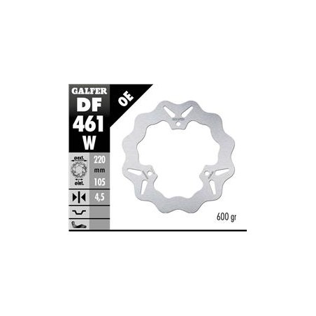 GALFER TARCZA HAMULCOWA TYŁ YAMAHA MT-03 '16-, YZF R3/R25 '15- (220MM) WAVE