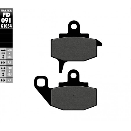 GALFER KLOCKI HAMULCOWE KH130