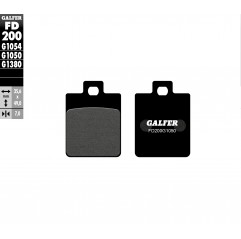 GALFER KLOCKI HAMULCOWE KH260 PÓŁMETALICZNE