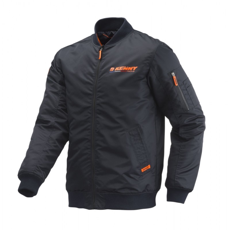 KENNY RACING KURTKA BOMBER RACING CASUAL BLACK KOLOR CZARNY ROZMIAR XL