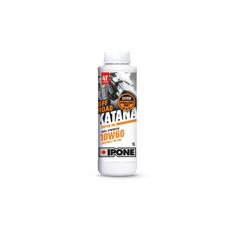 IPONE KATANA OFF ROAD 10W60 OLEJ SILNIKOWY 100% SYNTETYK 1L (ESTER, MA2) (800019) (AKC) (15) - WYPRZEDAŻ