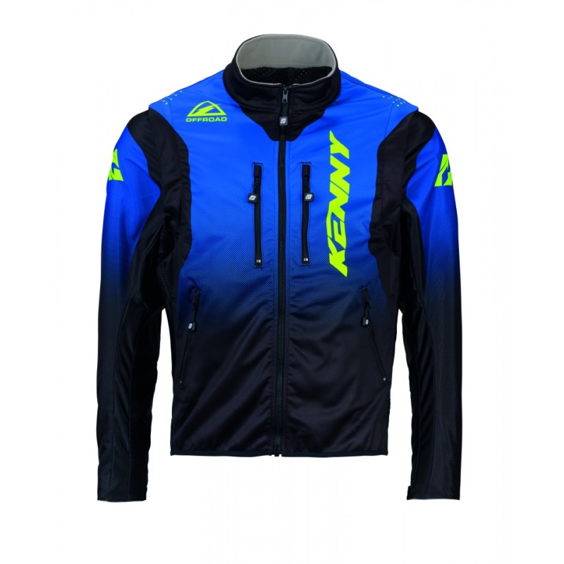 KENNY RACING KURTKA ADVENTURE/ENDURO SOFTSHELL BLUE NEON YELLOW KOLOR NIEBIESKI/ ŻÓŁTY NEON ROZMIAR XXL