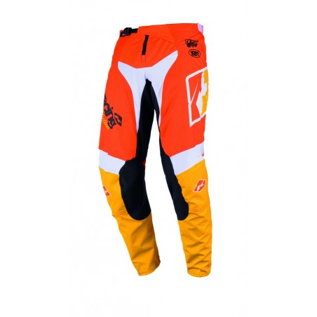 KENNY RACING SPODNIE CROSS/ENDURO FORCE BEACH DUST ORANGE KOLOR POMARAŃCZOWY/BIAŁY ROZMIAR S (30)