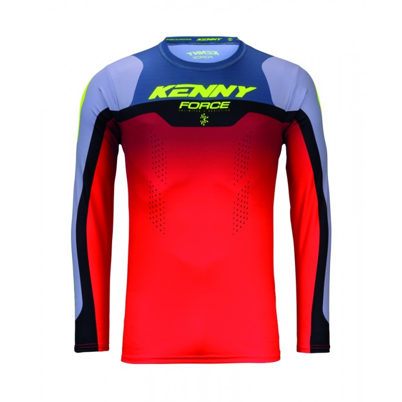 KENNY RACING KOSZULKA CROSS/ENDURO FORCE BEACH GREY/RED KOLOR CZERWONY/SZARY ROZMIAR M