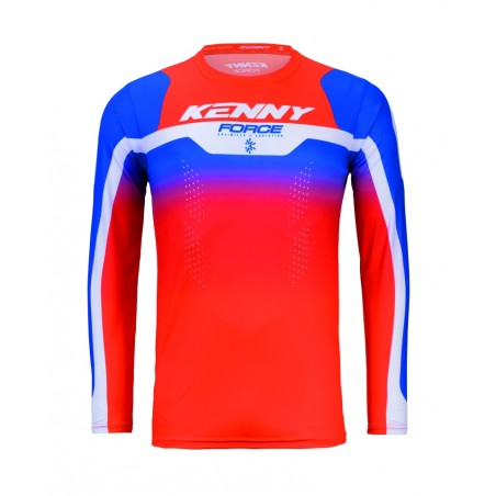 KENNY RACING KOSZULKA CROSS/ENDURO FORCE BEACH ORANGE KOLOR POMARAŃCZOWY/NIEBIESKI ROZMIAR S