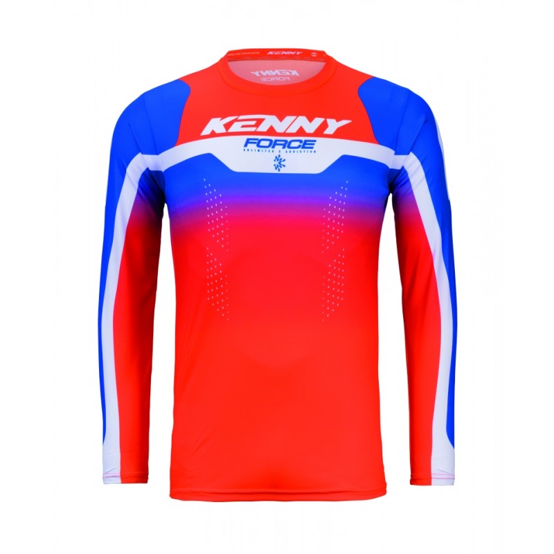 KENNY RACING KOSZULKA CROSS/ENDURO FORCE BEACH ORANGE KOLOR POMARAŃCZOWY/NIEBIESKI ROZMIAR M