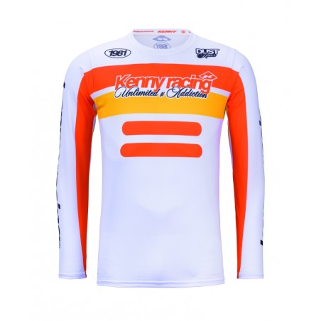 KENNY RACING KOSZULKA CROSS/ENDURO FORCE BEACH DUST ORANGE KOLOR POMARAŃCZOWY/BIAŁY ROZMIAR S