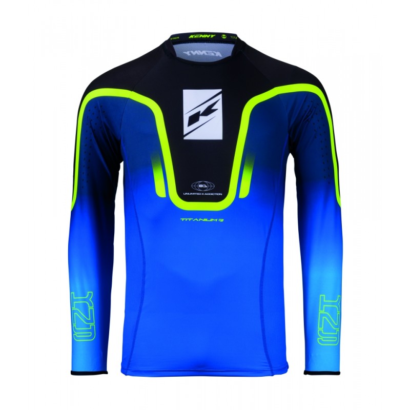 KENNY RACING KOSZULKA CROSS/ENDURO TITANIUM GRADIENT BLUE KOLOR NIEBIESKI ROZMIAR XL