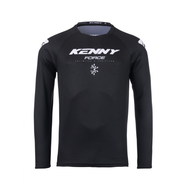 KENNY RACING KOSZULKA CROSS/ENDURO TRACK KID/JUNIOR/DZECIĘCE FOCUS BLACK KOLOR CZARNY ROZMIAR XS (10/12 LAT)