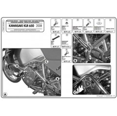 KAPPA GMOLE OSŁONY SILNIKA KAWASAKI KLR 650 CZARNE