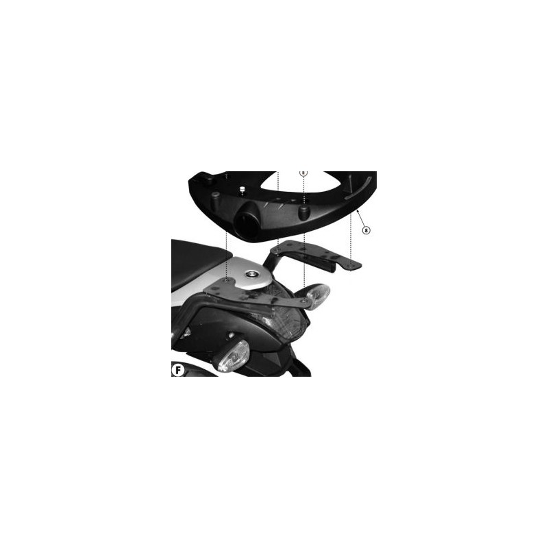 KAPPA STELAŻ KUFRA CENTRALNEGO BMW C 600 SPORT (12-15) ( Z PŁYTĄ MONOLOCK )