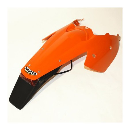 UFO BŁOTNIK TYŁ KTM SX '03-'06, EXC '03-'07 BŁOTNIK Z BOCZKAMI I LAMPKĄ KOLOR POMARAŃCZOWY