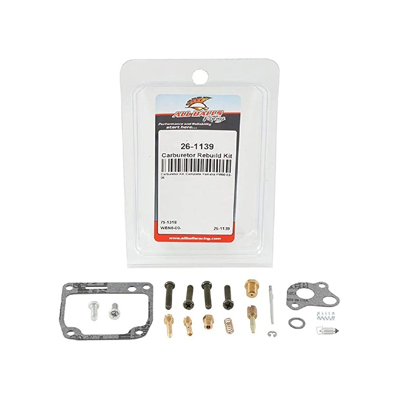 ALL BALLS ZESTAW NAPRAWCZY GAŹNIKA YAMAHA PW 80 '83-'06