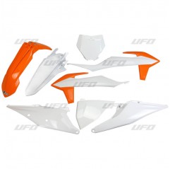 UFO KOMPLET PLASTIKÓW KTM SX/SXF '19-'20 KOLOR OEM (BIAŁY POMARAŃCZOWY)