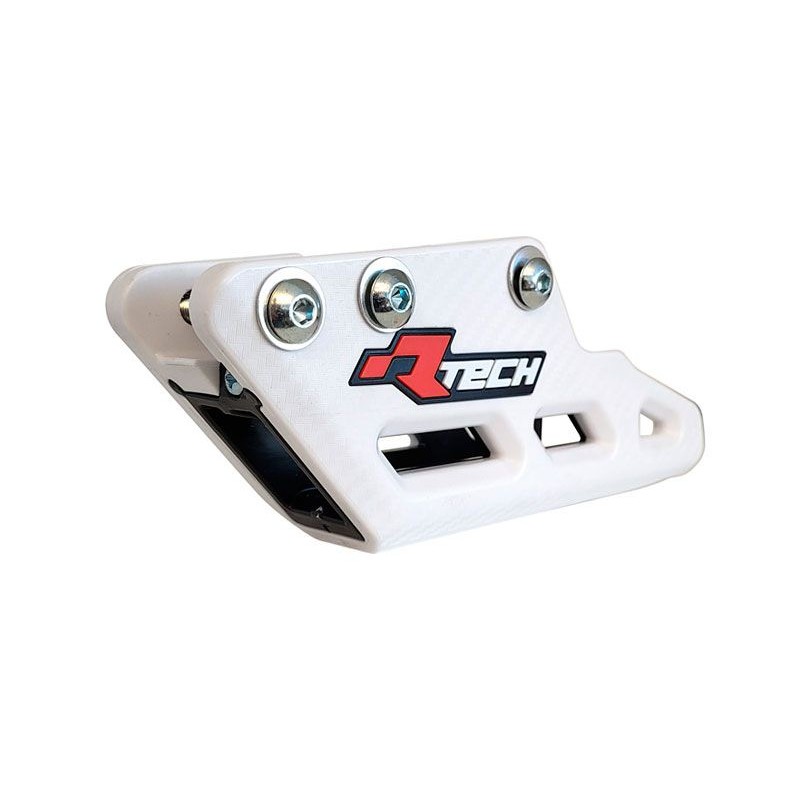 RACETECH (RTECH) 2025/12 PROWADNICA ŁAŃCUCHA YAMAHA YZF 450 '23-'24, FANTIC XXF 450 '23-'24 KOLOR BIAŁY