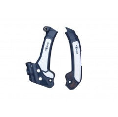 RACETECH (RTECH) 2025/12 OSŁONY RAMY (KOMPLET) BI-MATERIAL SUPER GRIP HUSQVARNA FC 250 / 450 '22-23, FS 450 '23-24, TC / FC 125 