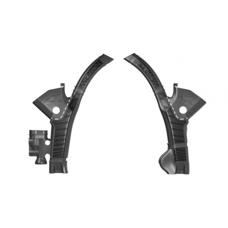 RACETECH (RTECH) 2025/12 OSŁONY RAMY (KOMPLET) BI-MATERIAL SUPER GRIP STARK FUTURE VARG SMX1 '23-'25 KOLOR CZARNY