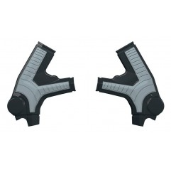 RACETECH (RTECH) 2025/12 OSŁONY RAMY (KOMPLET) BI-MATERIAL SUPER GRIP SURRON ULTRA BEE '23-'25 KOLOR CZARNY / SZARY