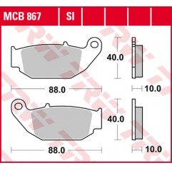 TRW LUCAS KLOCKI HAMULCOWE KH629 SINTER HONDA CB 125 R / 300 R 18-, CRF 250 L 13-17, SUZUKI GSX-R / S 18-, TYŁ
