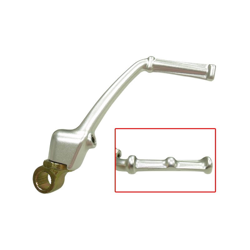 NACHMAN DŹWIGNIA STARTERA (KOPKA) KAWASAKI KX 65 '00-'16 ALUMINIOWA (13064-1196) KOLOR SREBRNY