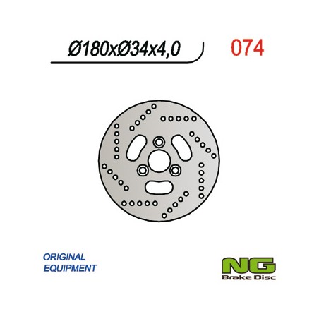 NG TARCZA HAMULCOWA PRZÓD SUZUKI SKUTER 50 (180x34x4)
