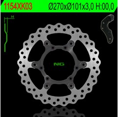 NG TARCZA HAMULCOWA PRZÓD Z ADAPTEREM OVERSIZE (270X101X3) HONDA CRF 250/450R '04-14', CRF 450X '04-'16