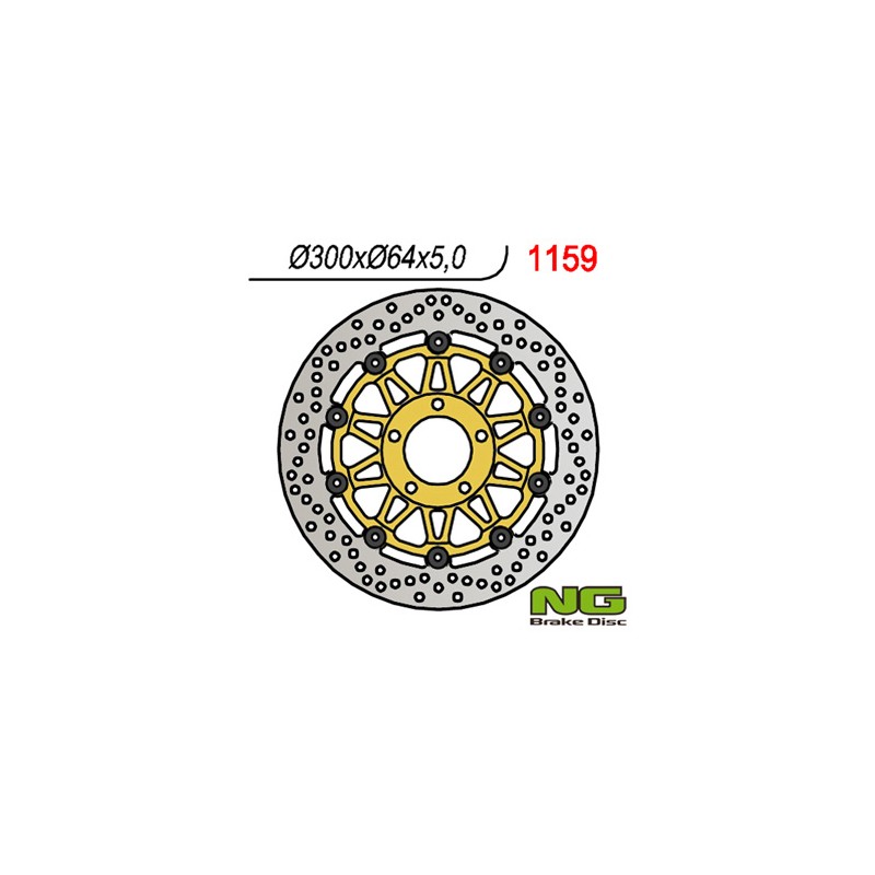 NG TARCZA HAMULCOWA PRZÓD SUZUKI GSX 750 '97-'03, VZ 800 MARAUDER '96-'08 (300X64X5)