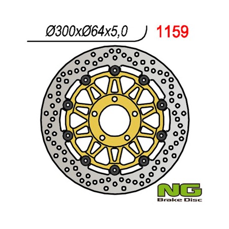 NG TARCZA HAMULCOWA PRZÓD SUZUKI GSX 750 '97-'03, VZ 800 MARAUDER '96-'08 (300X64X5)