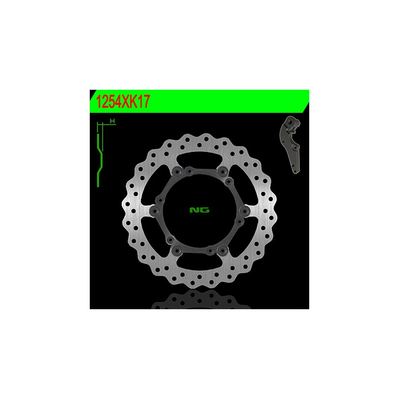 NG TARCZA HAMULCOWA PRZÓD Z ADAPTEREM 270MM HUSABERG TE/FE '14-'18, HUSQVARNA TC/TE/FC/FE 125/510 '14-'17, KTM SX/EXC/SXF/EXCF 1