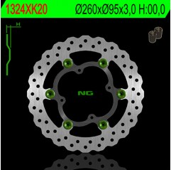 NG TARCZA HAMULCOWA PRZÓD Z ADAPTEREM OVERSIZE KTM SX85 '11-'13 (PŁYWAJĄCA) (260X95X3)