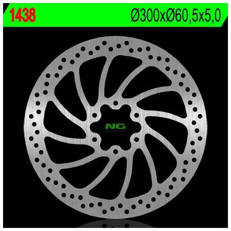 NG TARCZA HAMULCOWA PRZÓD KTM DUKE 125/200/390 '14-'16, RC 125/200/390 '14-'16, BMW G310 '16-'17 (300X60,5X4) (6X8,5MM)