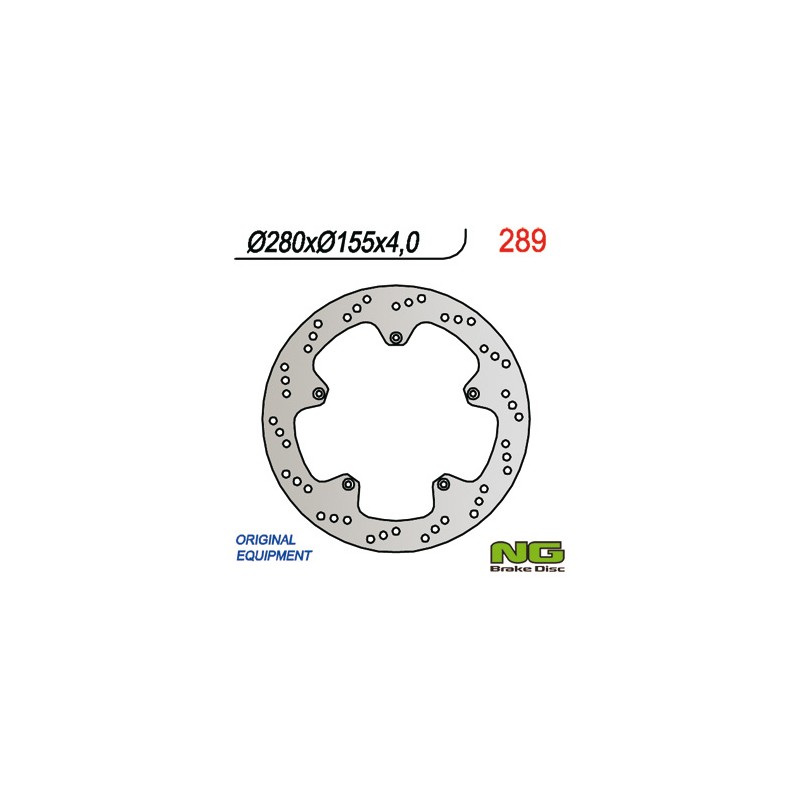 NG TARCZA HAMULCOWA PRZÓD APRILIA RS 50, YAMAHA TZR 50 (280x155x4)