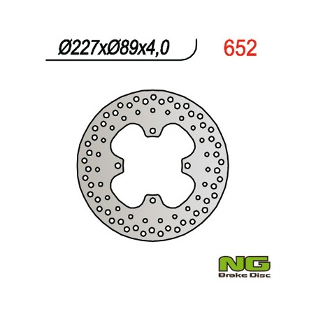 NG TARCZA HAMULCOWA PRZÓD POLARIS (227X89X4) 250/300/325/330/335/350/400/425/450/455/500/700/800