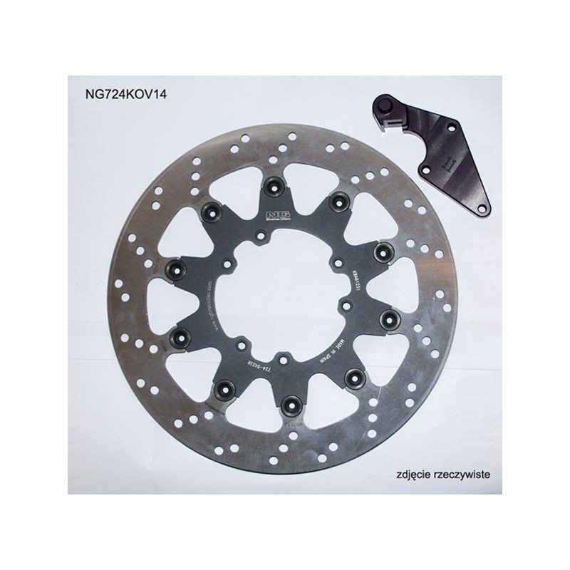 NG TARCZA HAMULCOWA PRZÓD Z ADAPTEREM OVERSIZE (320X101X5) HONDA CR 125 '04-'09, CRF 250R/X '04-'14, CRF 450R '04-'14, CRF 450X 