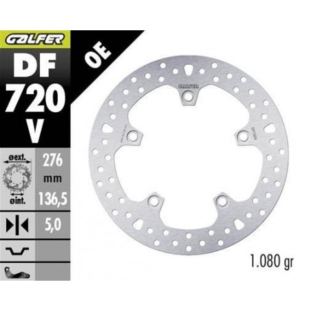 GALFER TARCZA HAMULCOWA TYŁ BMW R 1200GS ADVENTURE '13- R 1200GS/R/RS/RT '13- 1250GS ADVENTURE '19- R1250 GS/R/RS/RT '19 (ROUND 