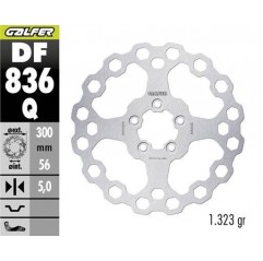 GALFER TARCZA HAMULCOWA TYŁ HARLEY-DAVIDSON (300X56X5) (QUBIQ)