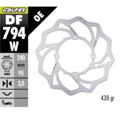 GALFER TARCZA HAMULCOWA PRZÓD KTM SX 85 '21- HUSQVARNA TC 85 '21- GAS GAS MC 85 '21- (240X95X3MM) WAWE