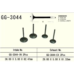 Vesrah x, sací ventil, Suzuki DRZ 400 '00-'13, LTZ400 '03-'13 (2ks na motor) (OEM: 12004-S004,12911-29F00 (1ks.)