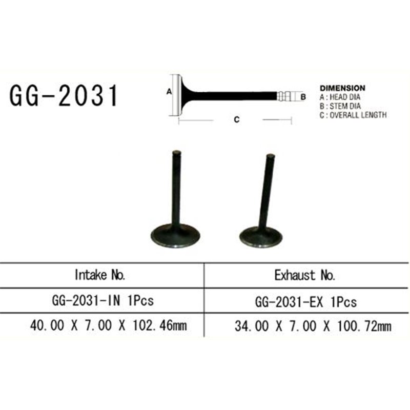 Vesrah x, sací ventil, Yamaha YFM 450, KODIAK, GRIZZLY, WOLVERINE '03-14' (1ks na motor) (OEM: 5GH-12111-00) (1ks.)