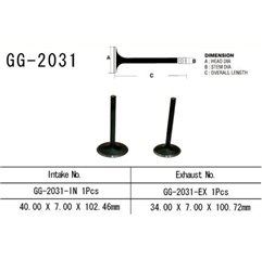 Vesrah x, sací ventil, Yamaha YFM 450, KODIAK, GRIZZLY, WOLVERINE '03-14' (1ks na motor) (OEM: 5GH-12111-00) (1ks.)